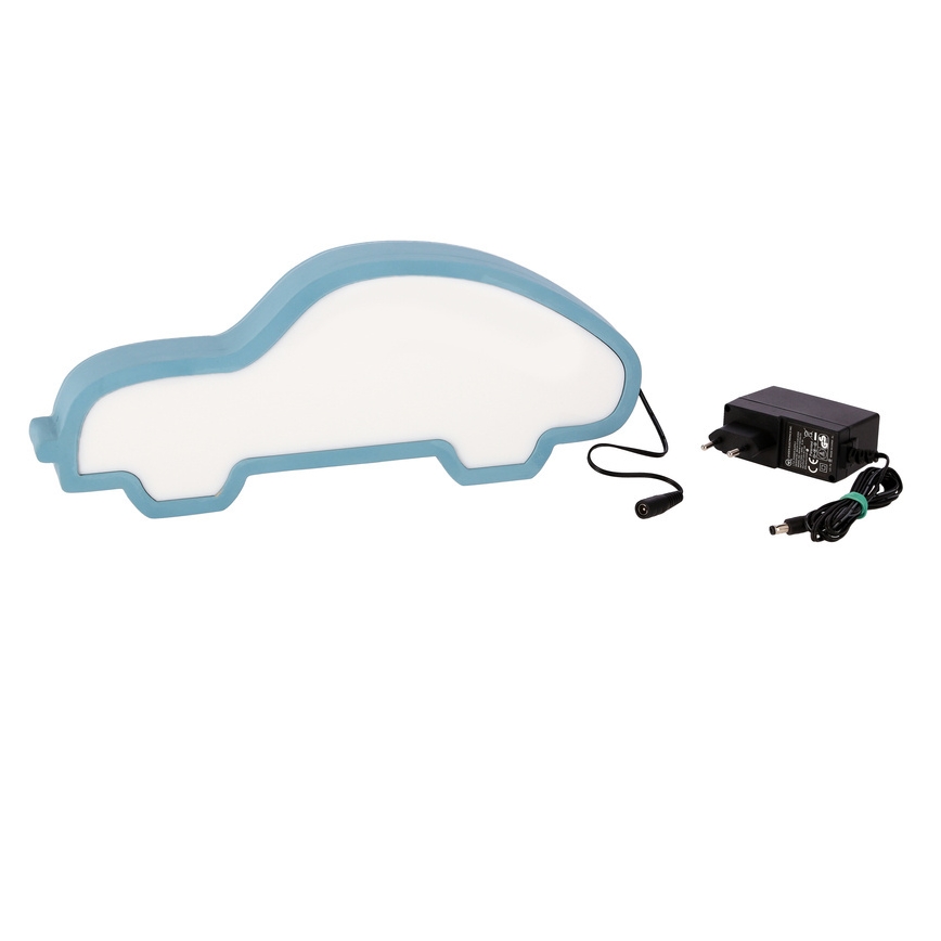 Lampă de birou pentru copii CAR LED/11W/230V, albastră