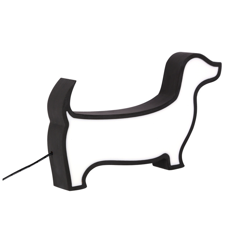Lampă de birou pentru copii LED DOG LED/12W/230V neagră