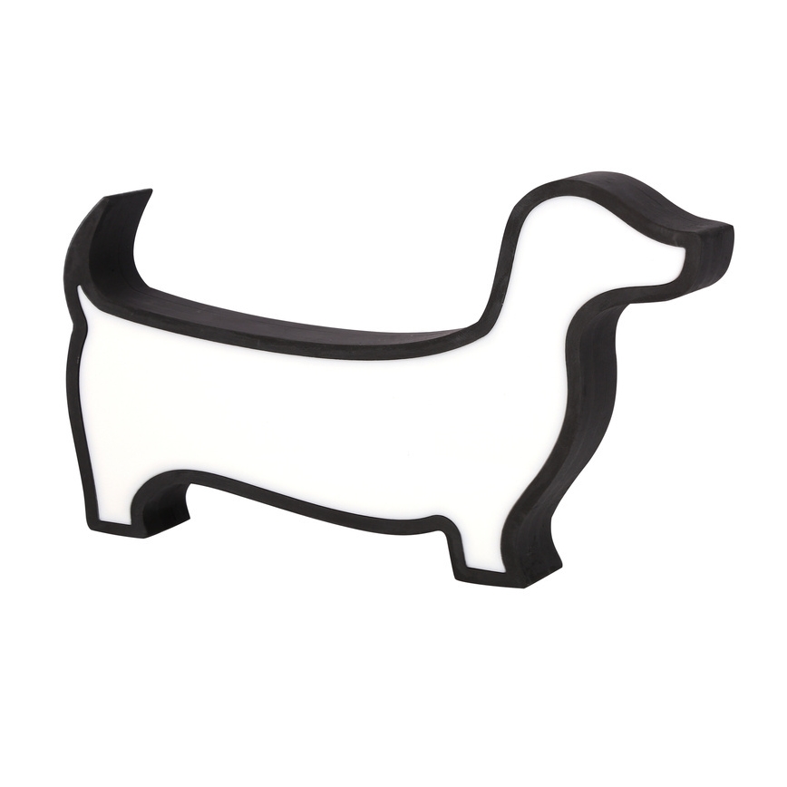 Lampă de birou pentru copii LED DOG LED/12W/230V neagră