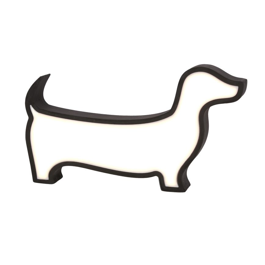Lampă de birou pentru copii LED DOG LED/12W/230V neagră