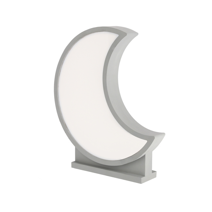 Lampă de birou pentru copii MOON LED/12W/230V, gri