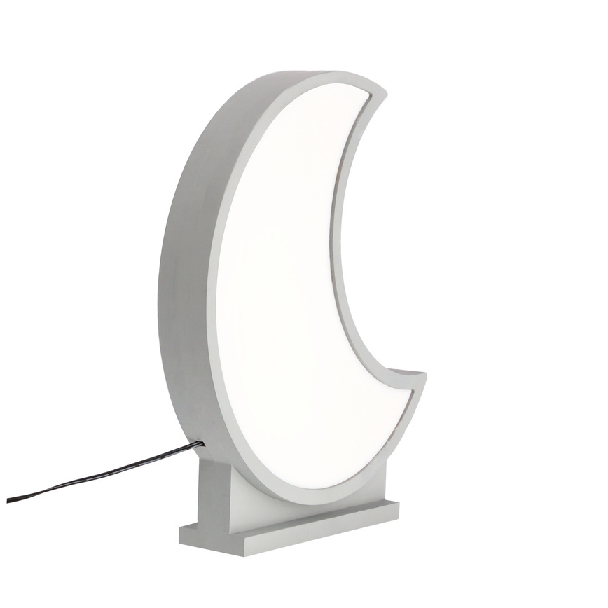 Lampă de birou pentru copii MOON LED/12W/230V, gri