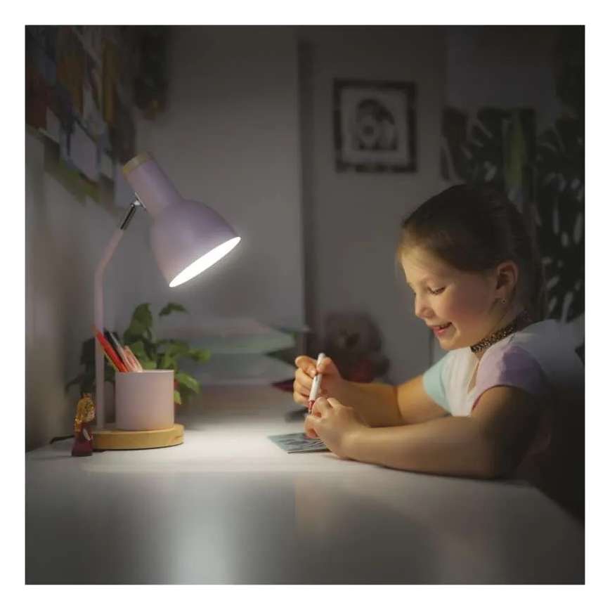 Lampă de birou POPPY 1xE27/25W/230V roz