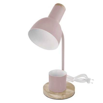 Lampă de birou POPPY 1xE27/25W/230V roz