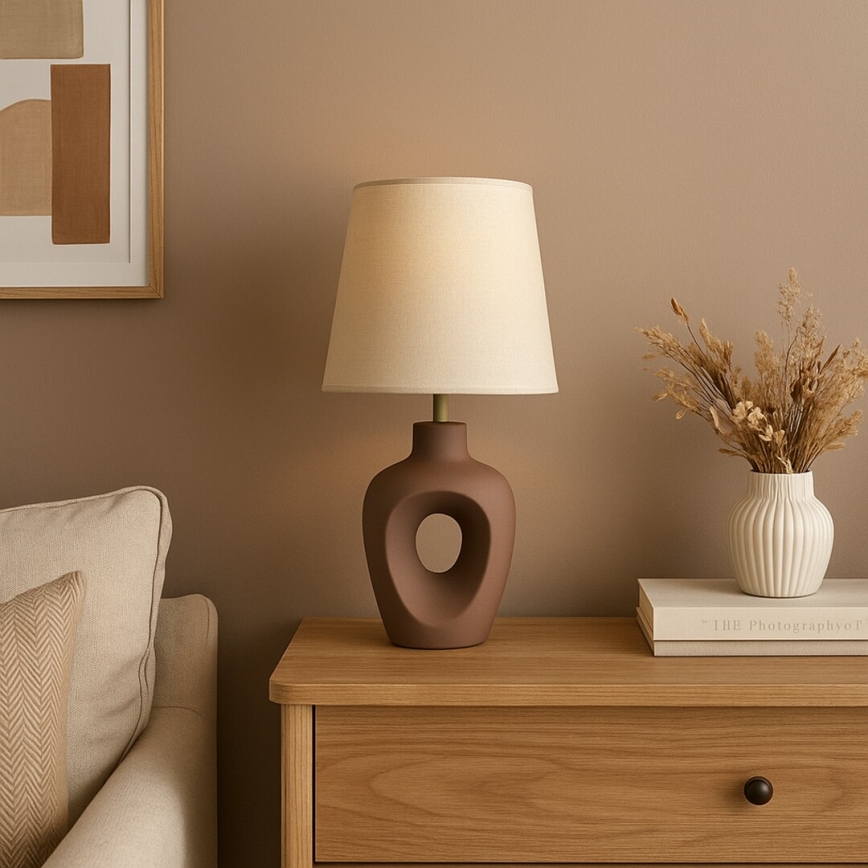 Rabalux - Lampă de masă 1xE14/25W/230V maro/crem