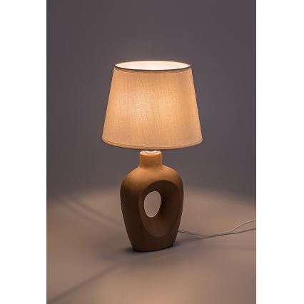 Rabalux - Lampă de masă 1xE14/25W/230V maro/crem