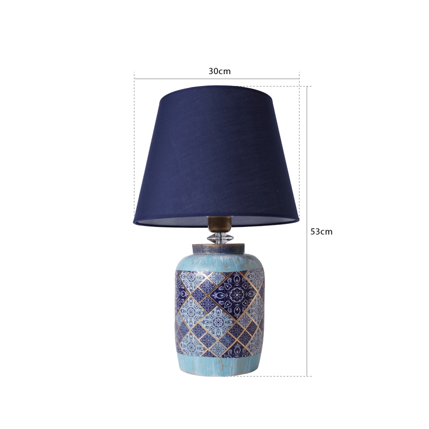 Lampă de birou RAMZES 1xE27/40W/230V albastră