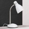 Lampă de birou SCHOOL 1xE27/40W/230V albă/crom mat