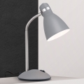 Lampă de birou SCHOOL 1xE27/40W/230V gri/crom mat