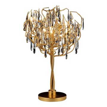 Lampă de cristal de masă 5xG9/40W/230V auriu