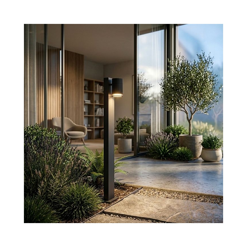 Lampă de exterior 1xGU10/10W/230V IP44 50 cm neagră