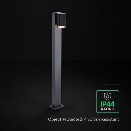 Lampă de exterior 1xGU10/10W/230V IP44 80 cm neagră