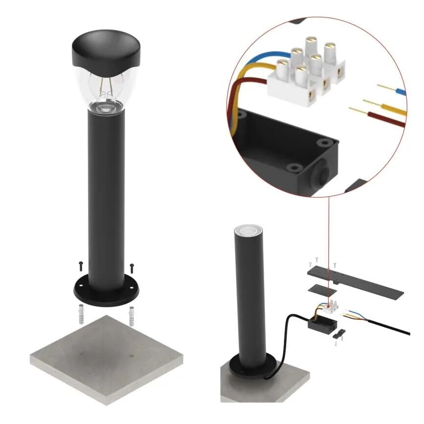 Lampă de exterior ARTEO 1xE27/15W/230V IP44 50 cm