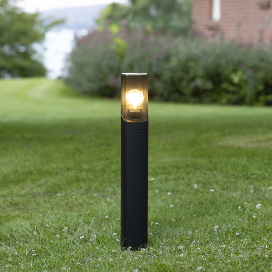 Lampă de exterior Brilliant MINOU 1xE27/10W/230V 60 cm IP44 negru/fumuriu