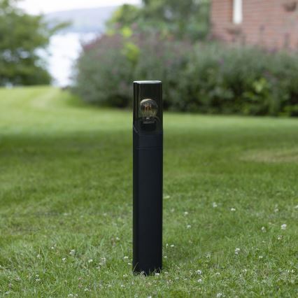 Lampă de exterior Brilliant MINOU 1xE27/10W/230V 60 cm IP44 negru/fumuriu