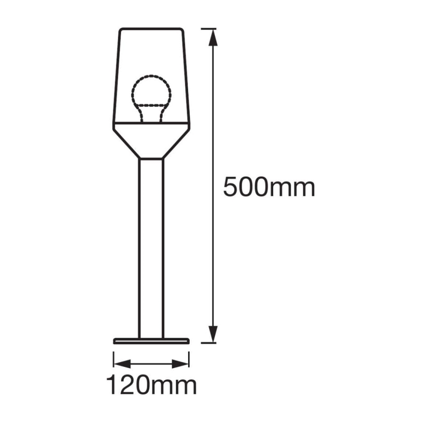 Lampă de exterior CALICE 1xE27/60W/230V IP44 50 cm Ledvance