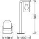 Lampă de exterior CASCADE 1xE27/25W/230V IP44 50 cm Ledvance