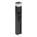 Lampă de exterior cu 2 prize DASTEN 1xG9/11W/230V 50 cm IP44 negru