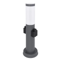 Lampă de exterior cu 2 prize Globo 3158AK BOSTON 1xE27/23W/230V IP44
