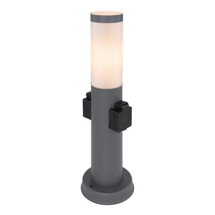 Lampă de exterior cu 2 prize Globo 3158AK BOSTON 1xE27/23W/230V IP44