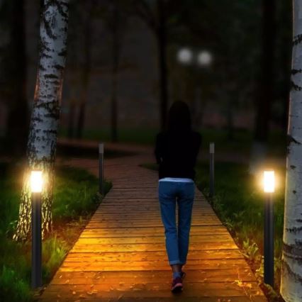 Lampă de exterior cu senzor 1xE27/60W/230V IP44 110cm antracit