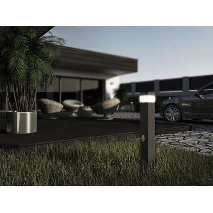 Lampă de exterior cu senzor și priză GARD 1xE14/60W IP44