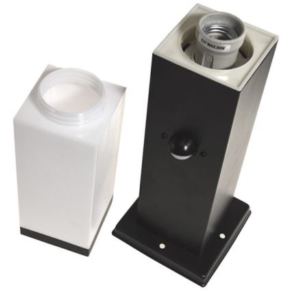 Lampă de exterior cu senzor SOPPA 1xE27/60W/230V IP44 45 cm negru