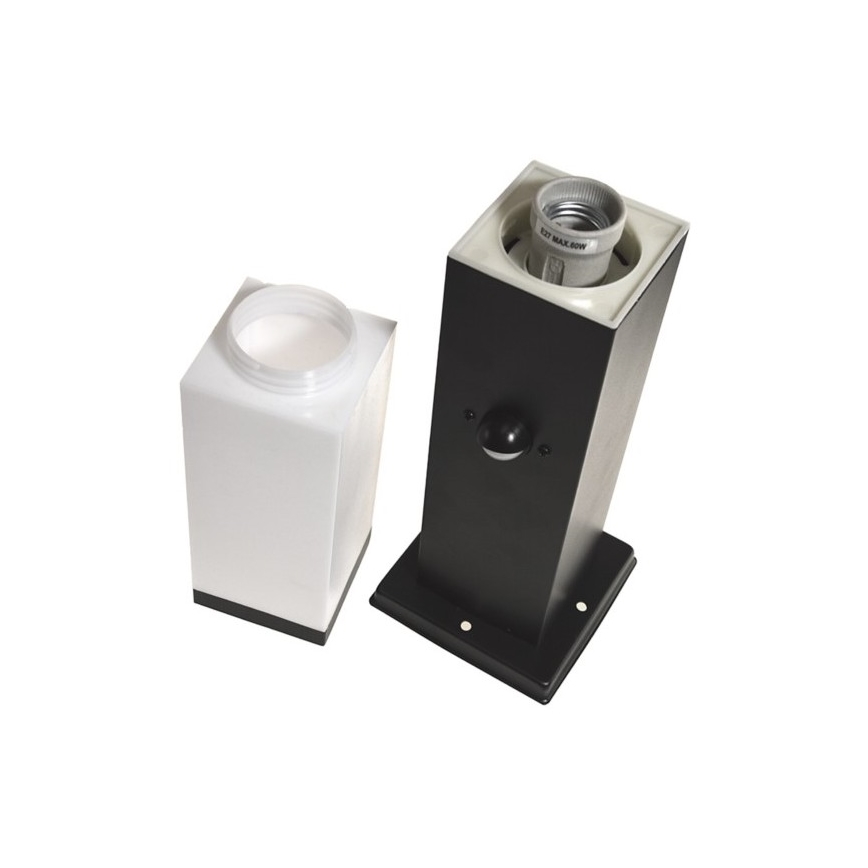 Lampă de exterior cu senzor SOPPA 1xE27/60W/230V IP44 45 cm negru