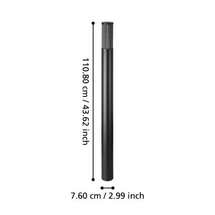 Lampă de exterior Eglo 1xE27/15W/230V 110 cm IP54