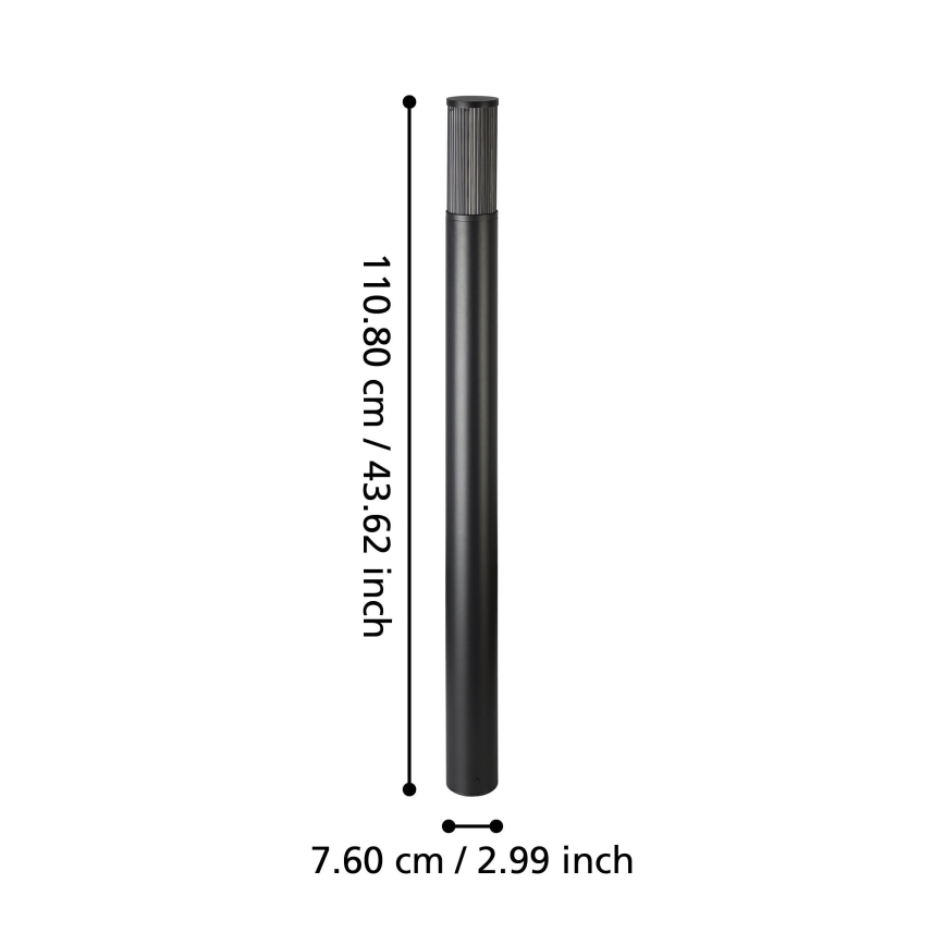 Lampă de exterior Eglo 1xE27/15W/230V 110 cm IP54