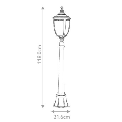 Lampă de exterior Feiss ENGLISH BRIDLE 3xE14/60W/230V IP44