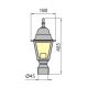 Lampă de exterior GARDEN 1xE27/100W/230V IP44 40,5 cm albă