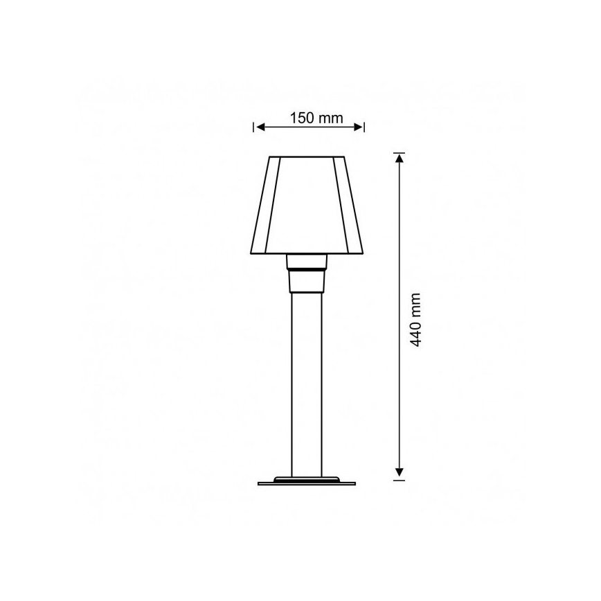 Lampă de exterior GIZA 1xE27/10W/230V IP44 44 cm