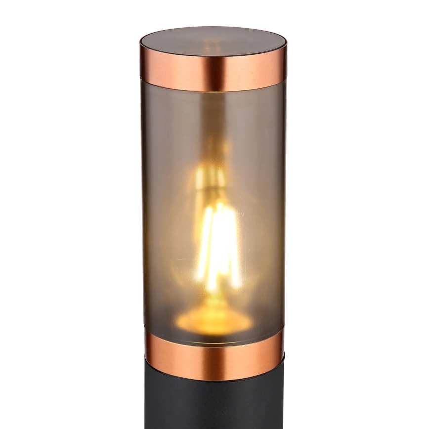 Lampă de exterior Globo 1xE27/23W/230V IP44 110 cm negru/cupru