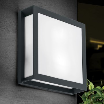 Lampă de exterior HENRY 2xE27/15W/230V 26x26 cm IP44 antracit