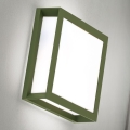 Lampă de exterior HENRY, 2xE27/15W/230V, 26x26 cm, IP44, verde