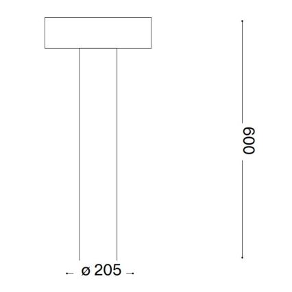 Lampă de exterior Ideal Lux 4xG9/15W/230V 60 cm IP44 antracit