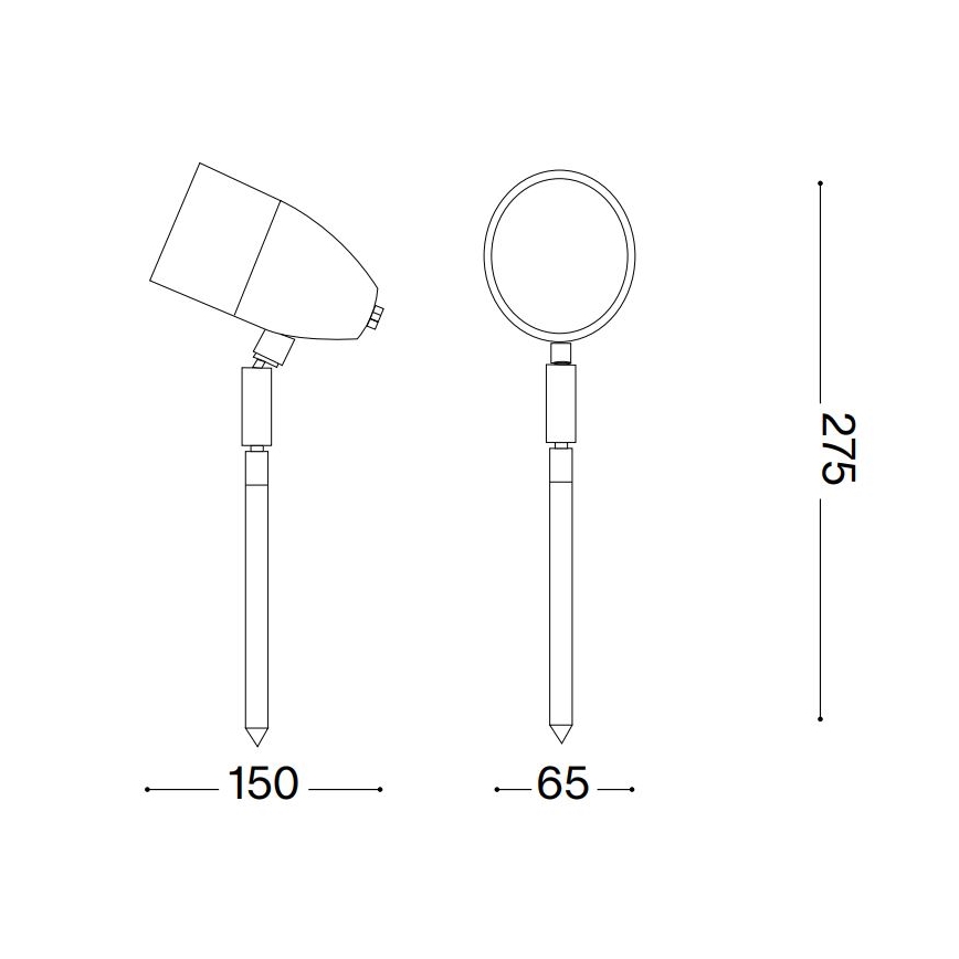 Lampă de exterior Ideal Lux INSIDE 1xG9/15W/230V 27,5 cm IP54 negru