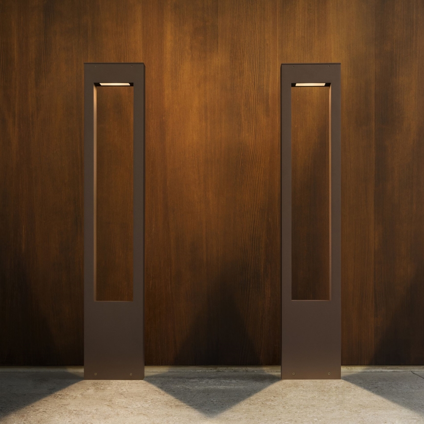 Lampă de exterior Ideal Lux VEGA 1xG9/15W/230V 80 cm IP44 maro