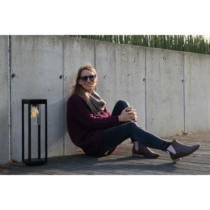 Lampă de exterior VIMO 1xE27/15W/230V 50 cm IP44 negru