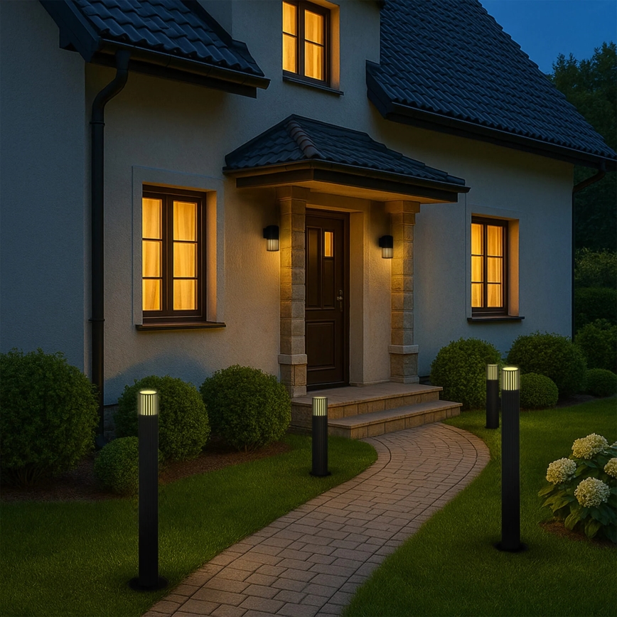 Lampă de exterior KUUSAMO 1xE27/20W/230V 74 cm IP54 graphite