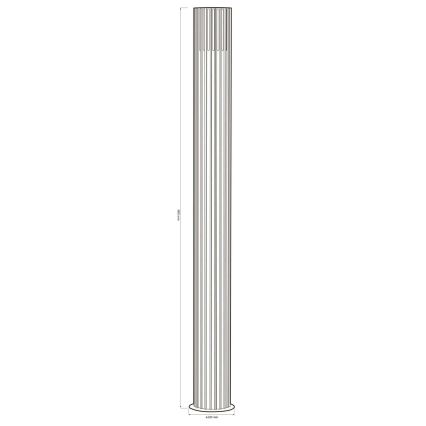 Lampă de exterior KUUSAMO 1xE27/20W/230V 74 cm IP54 graphite