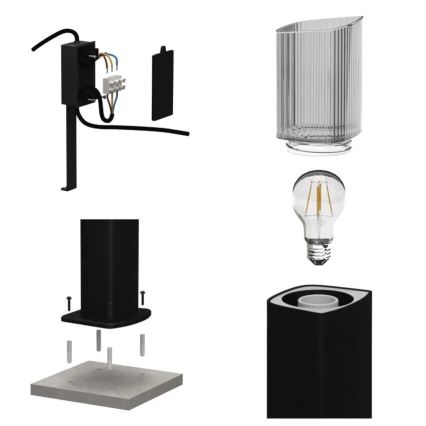 Lampă de exterior LANA 1xE27/25W/230V IP54 45 cm