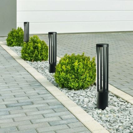 Lampă de exterior LED 10W 230V 3000K IP65 80 cm neagră