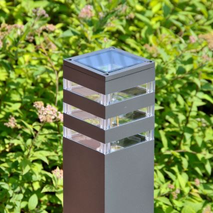 Lampă de exterior TEKSAS LED RGBW reglabilă 1xE27/9W/230V 2700-6500K Wi-Fi 74 cm IP44 antracit
