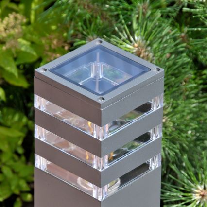 Lampă de exterior TEKSAS LED RGBW reglabilă 1xE27/9W/230V 2700-6500K Wi-Fi 74 cm IP44 antracit