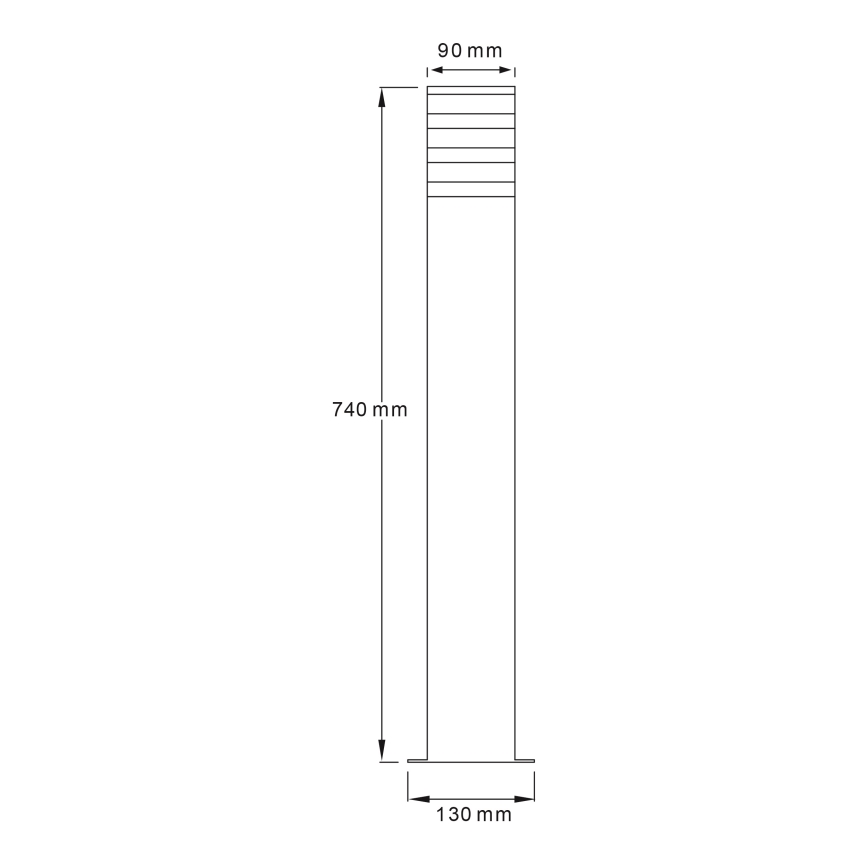Lampă de exterior TEKSAS LED RGBW reglabilă 1xE27/9W/230V 2700-6500K Wi-Fi 74 cm IP44 antracit