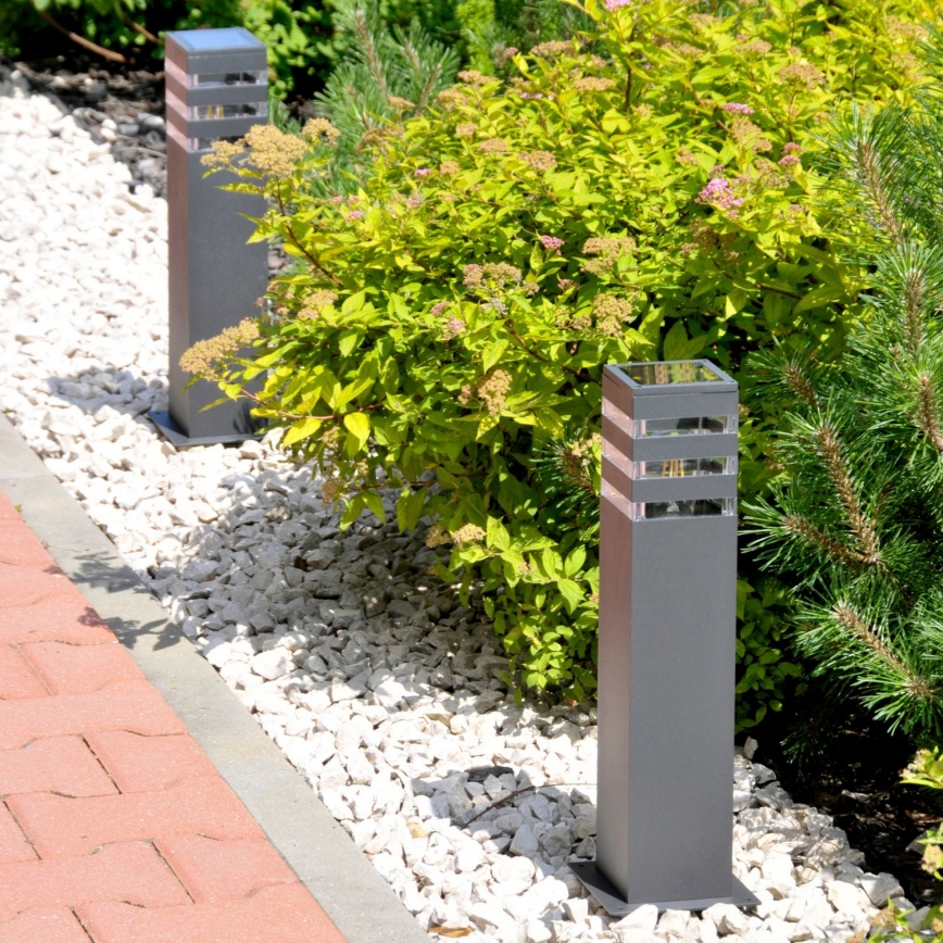 Lampă LED RGBW reglabilă în intensitate de exterior TEKSAS 1xE27/12W/230V 2700-6500K Wi-Fi 44 cm IP44 antracit