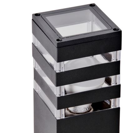 Lampă LED RGBW reglabilă în intensitate de exterior TEKSAS 1xE27/12W/230V 2700-6500K Wi-Fi 44 cm IP44 antracit