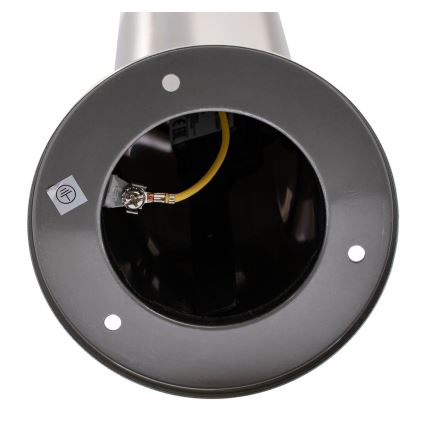 Lampă de exterior LIVIA 1xE27/10W/230V 45 cm IP44 argintie